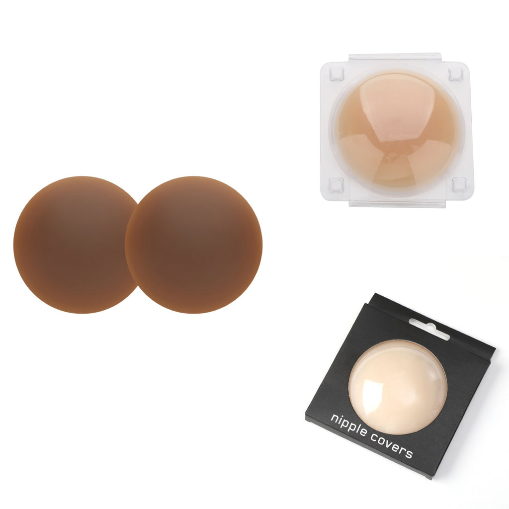 European And American Style Non-adhesive Self-adhesive Solid Chest Paste Invisible Seamless Nipple Coverage Silicone