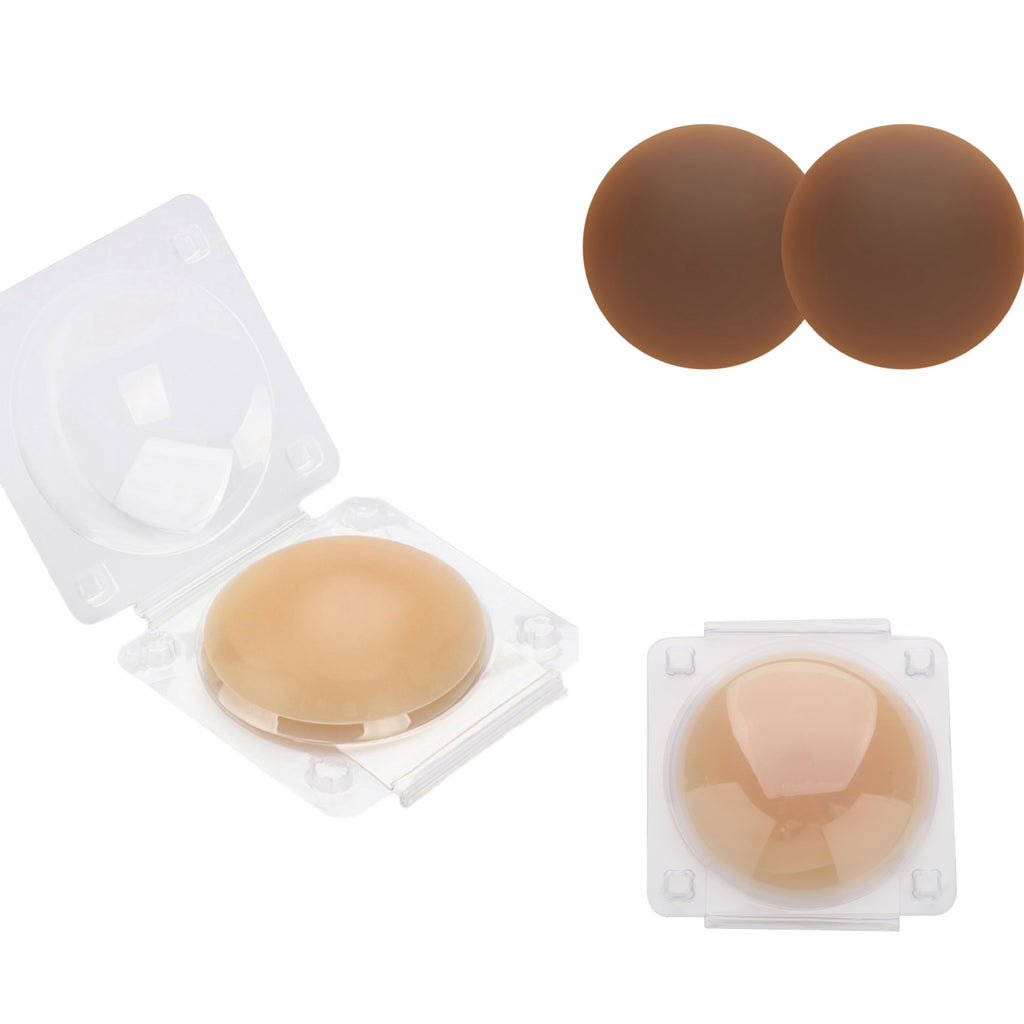 European And American Style Non-adhesive Self-adhesive Solid Chest Paste Invisible Seamless Nipple Coverage Silicone