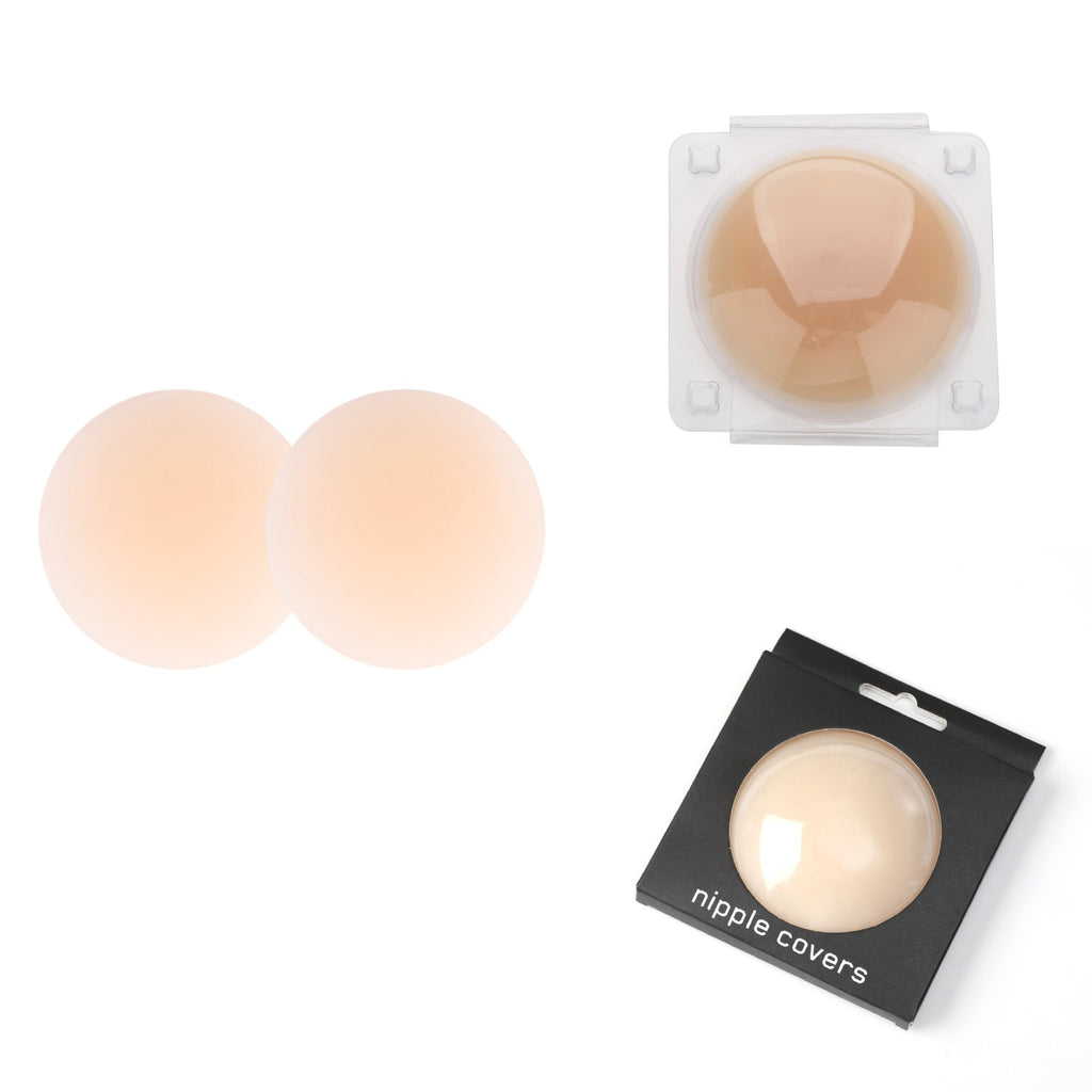 European And American Style Non-adhesive Self-adhesive Solid Chest Paste Invisible Seamless Nipple Coverage Silicone