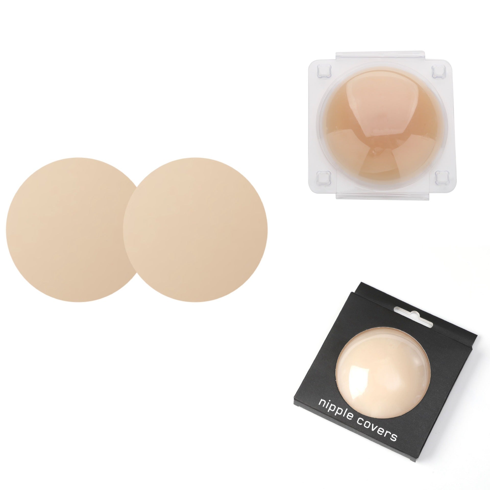 European And American Style Non-adhesive Self-adhesive Solid Chest Paste Invisible Seamless Nipple Coverage Silicone