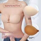 Thickened Seamless Push Up Small Breast Size Exaggerating Bra Silicone Nipple Sticker